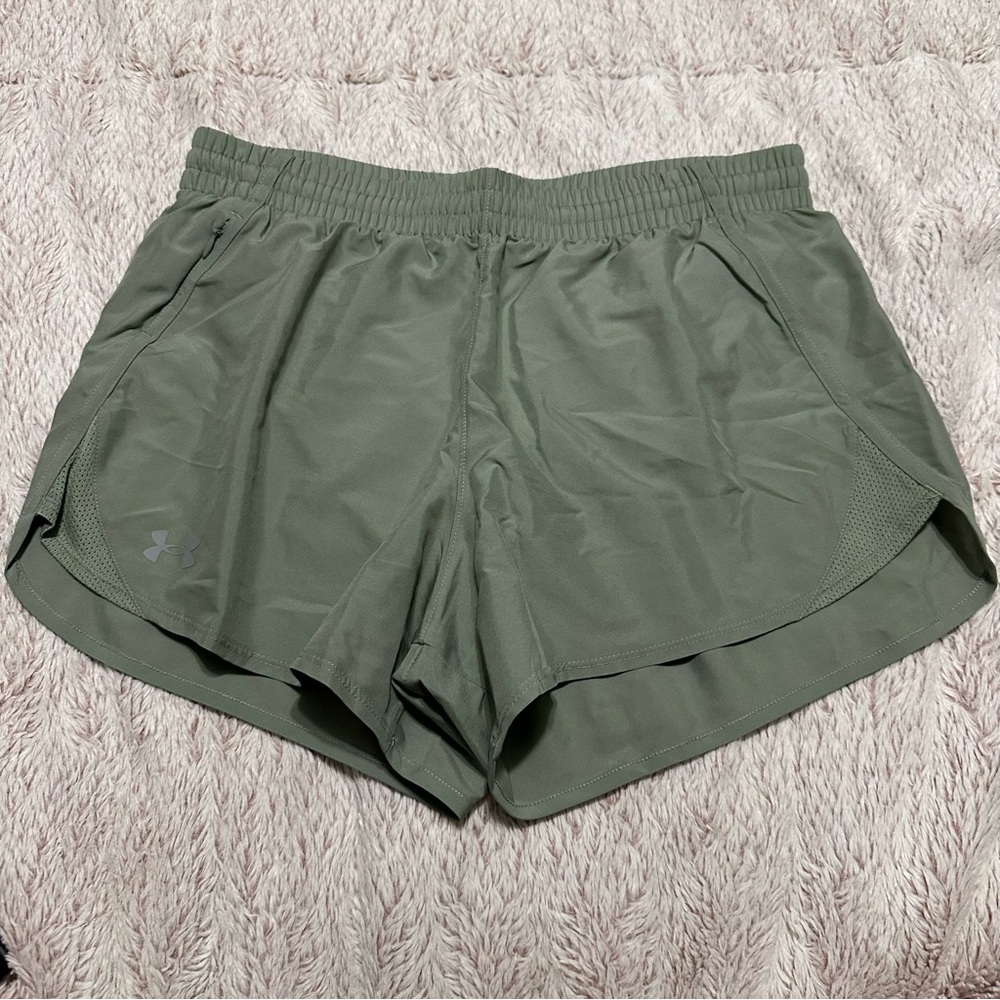 Under Armour Olive and Beige Shorts
